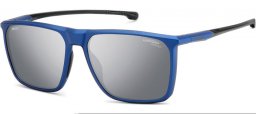 Sunglasses - Carrera - CARRERA DUCATI CARDUC 034/S - TZQ (T4) BLUE METALIZED // SILVER MIRROR