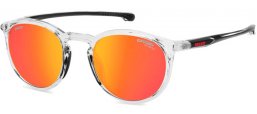 Sunglasses - Carrera - CARRERA DUCATI CARDUC 035/S - 900 (UZ) CRYSTAL // RED MIRROR