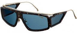 Sunglasses - Carrera - CARRERA FACER - 086 (KU) DARK HAVANA // BLUE GREY