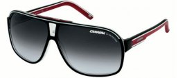 Gafas de Sol - Carrera - GRAND PRIX 2 - T4O (9O) BLACK CRYSTAL BLACK WHITE RED // DARK GREY GRADIENT