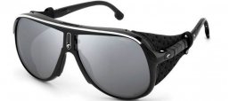 Gafas de Sol - Carrera - HYPERFIT 21/S - 80S (T4) BLACK WHITE // BLACK MIRROR