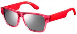 Gafas Junior - Carrera Junior - CARRERINO 15 - KNV (SS) TRANSPARENT RED // GREY SILVER MIRROR