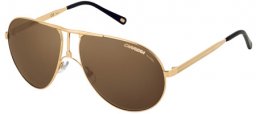 Sunglasses - Carrera - CARRERA 1 - 81D (SP) LIGHT GOLD METAL SHINY // BRONZE POLARIZED