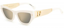 Gafas de Sol - Dsquared2 - D2 0033/S - SZJ (UE) IVORY // GREY IVORY MIRROR