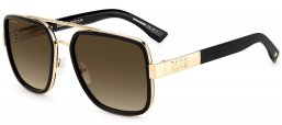 Gafas de Sol - Dsquared2 - D2 0060/S - RHL (HA) GOLD BLACK // BROWN GRADIENT