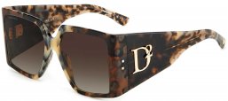Gafas de Sol - Dsquared2 - D2 0096/S - ACI (HA) GREY HAVANA // BROWN GRADIENT