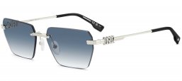 Gafas de Sol - Dsquared2 - D2 0102/S - 010 (08) PALLADIUM // DARK BLUE GRADIENT