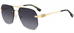 Gafas de Sol - Dsquared2 - D2 0103/S - RHL (9O) GOLD BLACK // DARK GREY GRADIENT