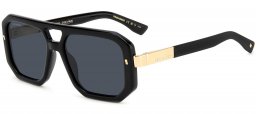 Gafas de Sol - Dsquared2 - D2 0105/S - 807 (2K) BLACK // GREY ANTIREFLECTION