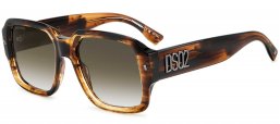 Gafas de Sol - Dsquared2 - D2 0106/S - GMV (9K) HORN BROWN // GREEN GRADIENT
