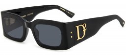 Gafas de Sol - Dsquared2 - D2 0109/S - 807 (IR) BLACK // GREY BLUE