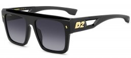 Gafas de Sol - Dsquared2 - D2 0127/S - 807 (9O) BLACK // DARK GREY GRADIENT