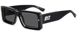 Gafas de Sol - Dsquared2 - D2 0142/S - 08A (IR) BLACK GREY // GREY