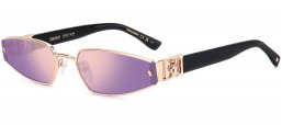 Gafas de Sol - Dsquared2 - D2 0168/S - DDB (SZ) GOLD COOPER // GREY MIRROR VIOLET