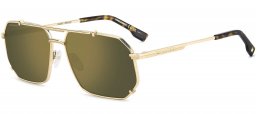 Gafas de Sol - Dsquared2 - D2 0175/S - J5G (CW) GOLD // GREEN MIRROR GOLD