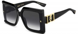 Gafas de Sol - Dsquared2 - D2 0185/G/S - 807 (9O) BLACK // DARK GREY GRADIENT