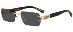 Gafas de Sol - Dsquared2 - D2 0189/S - J5G (IR) GOLD GREY // GREY