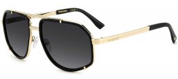 Gafas de Sol - Dsquared2 - D2 0190/S - 807 (9O) BLACK // DARK GREY GRADIENT