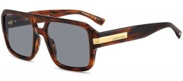 Gafas de Sol - Dsquared2 - D2 0197/S - EX4 (IR) BROWN HORN // GREY