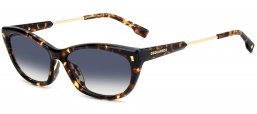 Gafas de Sol - Dsquared2 - D2 0209/G/S - 086 (08) HAVANA // DARK BLUE GRADIENT
