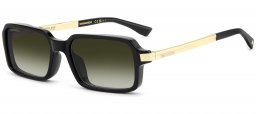 Gafas de Sol - Dsquared2 - D2 0214/G/S - 807 (9K) BLACK // GREEN GRADIENT