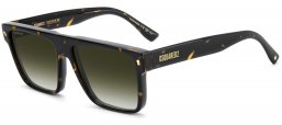 Gafas de Sol - Dsquared2 - D2 0222/S - 086 (9K) HAVANA // GREEN GRADIENT