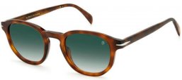 Sunglasses - David Beckham Eyewear - DB 1007/S - 45Z (9K) HAVANA SILVER // GREEN GRADIENT