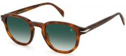 Lunettes de soleil - David Beckham Eyewear - DB 1007/S - 45Z (9K) HAVANA SILVER // GREEN GRADIENT