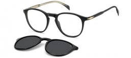 Monturas - David Beckham Eyewear - DB 1018/C - 807 (M9) BLACK // CLEAR + CLIP ON GREY POLARIZED