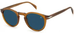 Lunettes de soleil - David Beckham Eyewear - DB 1036/S - FMP (KU) OCHRE // BLUE GREY