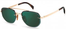 Gafas de Sol - David Beckham Eyewear - DB 1078/S - 06J (MT) GOLD HAVANA // GREEN MIRROR