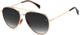 Sunglasses - David Beckham Eyewear - DB 1102/F/S - J5G (9O) GOLD // DARK GREY GRADIENT