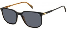 Lunettes de soleil - David Beckham Eyewear - DB 1141/S - 05K (M9) BLACK STRIPED BROWN // GREY POLARIZED