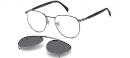 Gafas de Sol - David Beckham Eyewear - DB 1144/CS - KJ1 (M9) DARK RUTHENIUM // GREY POLARIZED