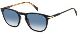 Sunglasses - David Beckham Eyewear - DB 1160/S - 05K (08) BLACK STRIPED // BLUE GRADIENT