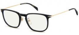 Lunettes de vue - David Beckham Eyewear - DB 1169/G - 2M2 (2Y) BLACK GOLD // LIGHT BLUE MIRROR