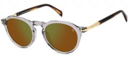 Lunettes de soleil - David Beckham Eyewear - DB 1171/S - MOI (MT) GREY // GREEN MIRROR