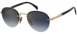 Sunglasses - David Beckham Eyewear - DB 1173/S - RHL (1V) GOLD // BLUE GRADIENT GOLD MIRROR