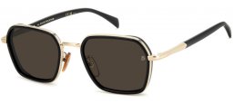 Gafas de Sol - David Beckham Eyewear - DB 1194/G/S - RHL (IR) BLACK GOLD // GREY