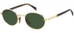 Gafas de Sol - David Beckham Eyewear - DB 1196/S - 06J (O7) GOLD HAVANA // GREEN LIGHT GREEN ANTIREFLECTION