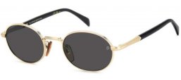 Gafas de Sol - David Beckham Eyewear - DB 1196/S - RHL (IR) GOLD BLACK // GREY