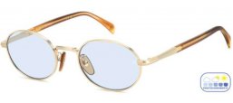 Gafas de Sol - David Beckham Eyewear - DB 1196/S - T5U (QZ) GOLD BROWN HORN // AZURE PHOTOCROMIC