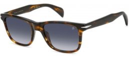 Lunettes de soleil - David Beckham Eyewear - DB 1197/S - WR9 (08) BROWN HAVANA // DARK BLUE GRADIENT