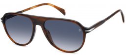 Gafas de Sol - David Beckham Eyewear - DB 1200/S - EX4 (08) STRIPED BROWN // DARK BLUE GRADIENT