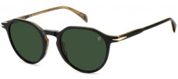 Gafas de Sol - David Beckham Eyewear - DB 1217/S - PPO (O7) STRIPED BLACK BEIGE // GREEN LIGHT GREEN ANTIREFLECTION