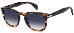 Gafas de Sol - David Beckham Eyewear - DB 1221/S - EX4 (08) BROWN HORN // DARK BLUE GRADIENT