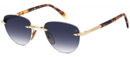 Gafas de Sol - David Beckham Eyewear - DB 1224/S - 0NR (08) GOLD BROWN HAVANA // DARK BLUE GRADIENT
