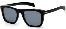 Lunettes de soleil - David Beckham Eyewear - DB 7000/S - 807 (T4) BLACK // SILVER MIRROR
