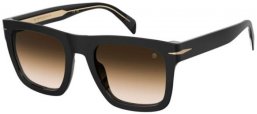 Sunglasses - David Beckham Eyewear - DB 7000/S FLAT - 807 (N4) BLACK // BROWN GRADIENT BRICK