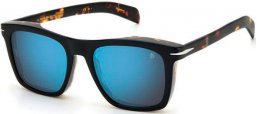 Sunglasses - David Beckham Eyewear - DB 7000/S - I62 (MT) BLACK HAVANA // BLUE MIRROR